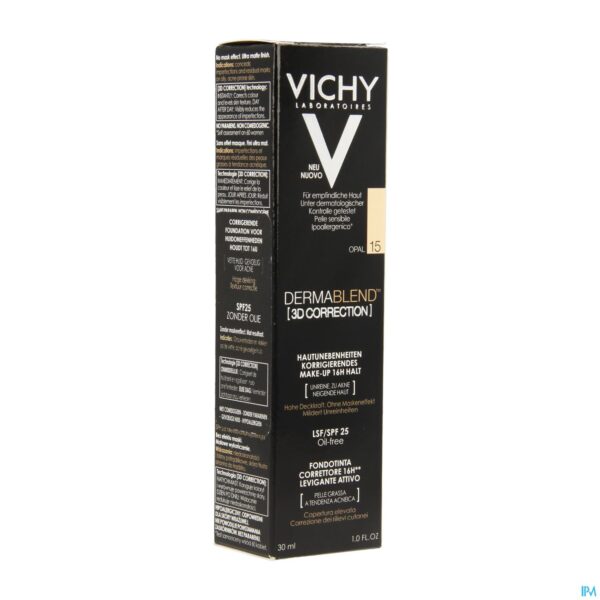 Packshot Vichy Fdt Dermablend Correction 3d 15 30ml