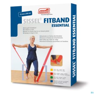 Packshot Sissel Fitband Essential 15cmx2,5m Strong Groen