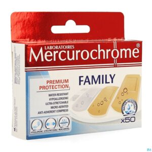 Packshot Mercurochrome Pleister Family 50