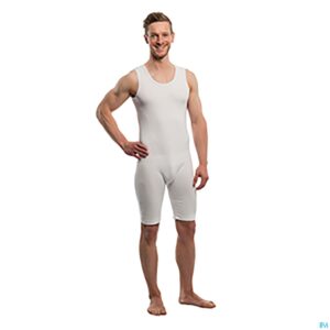 Productshot Suprima 4698 Body Zonder Mouw+benenrits Wit Xl