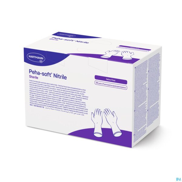 Packshot Peha-soft Nitrile Steriel M 50 Pr Packshot Peha-soft Nitrile Steriel M 50 Pr