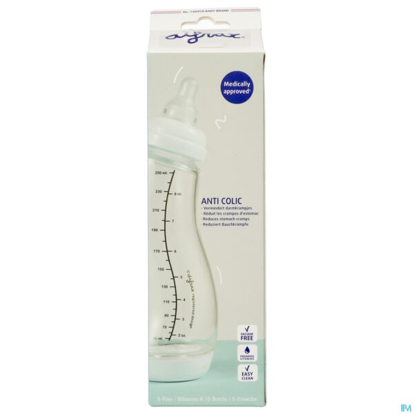 Packshot Difrax S-fles Natural Glas Roze 250ml