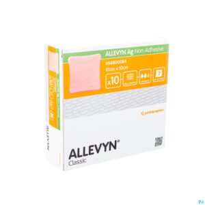 Packshot Allevyn Ag N/adhesive Ster 10,0x10,0cm 10 66800084