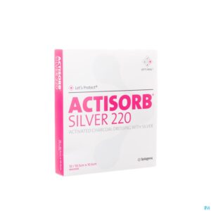 Packshot Actisorb Silver 220 Kp 10,5x10,5cm 10 Mas105de