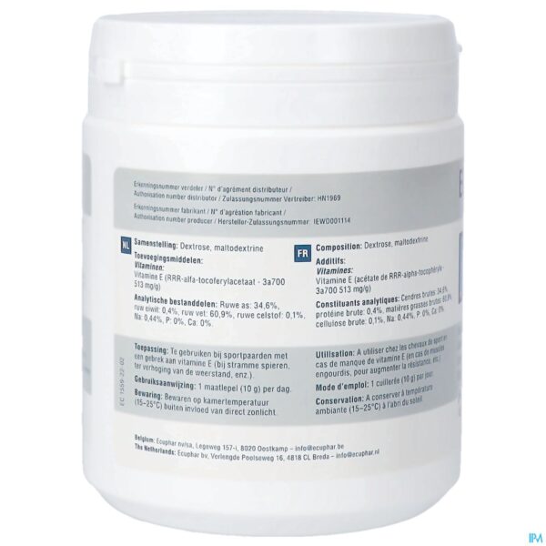 Packshot Equi Vitamine E Pot 300g