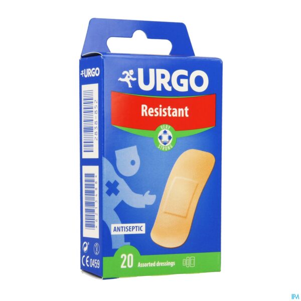 Packshot Urgo Resistent Pleister 20x72mm+20x40mm 20