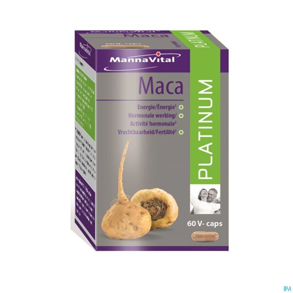 Productshot Mannavital Maca Platinum V-caps 60
