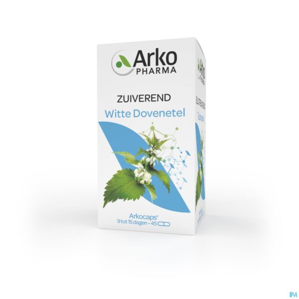 Packshot Arkocaps Witte Dovenetel Plantaardig 45