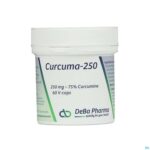 Packshot Curcuma-250 Caps 120 Deba