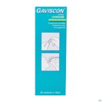 Packshot Gaviscon Advance Orale Susp. Munt Ud Zakje 20x10ml