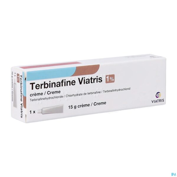 Packshot Terbinafine Viatris Creme 15g Packshot Terbinafine Viatris Creme 15g