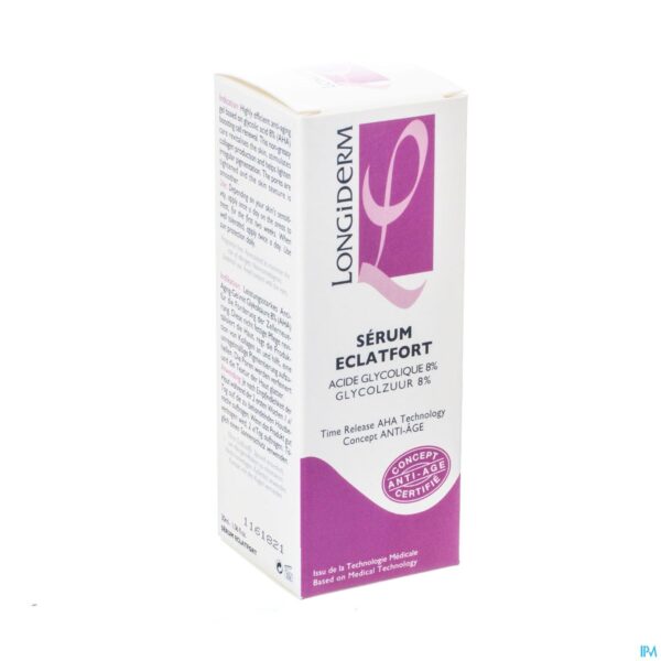 Packshot Longiderm Serum Eclafort 8% Pompfl 30ml