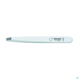 Packshot Mörser Pincet Topinox, gebogen punten, wit N°125E