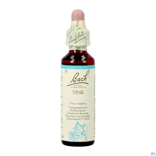 Packshot Bach Flower Remedie 32 Vine 20ml