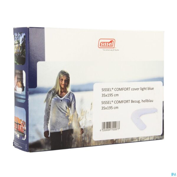 Packshot Sissel Overtrek Blauw Katoen Voor Kussen Comfort