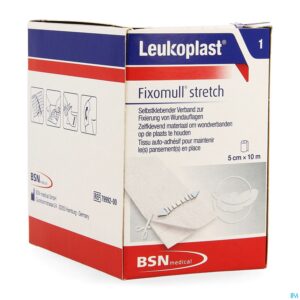 Packshot Fixomull Stretch 5cmx10m 1 Leukoplast