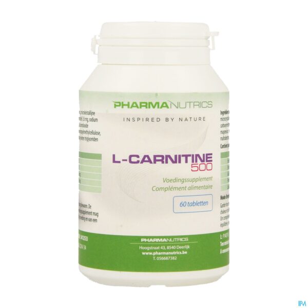 Packshot l Carnitine 500 Comp 60 Pharmanutrics