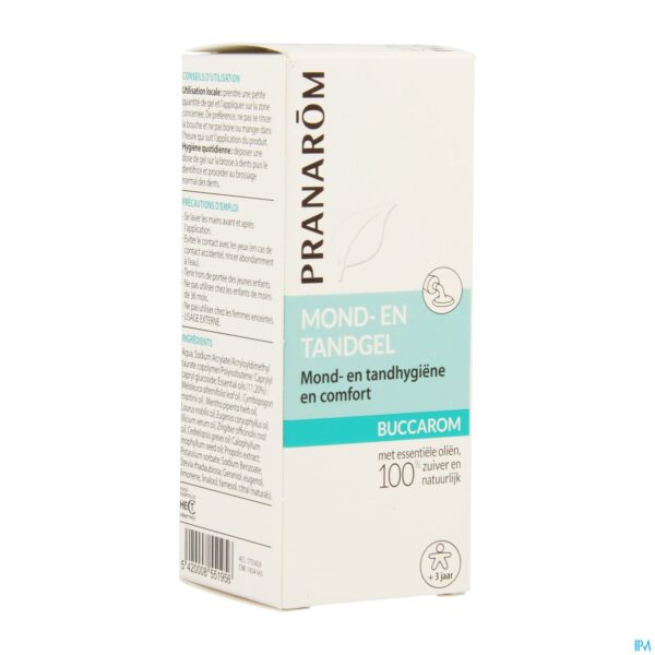 Packshot Pranarom Eo Buccarom Gel 15g