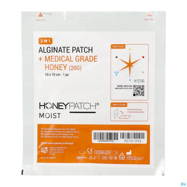 Packshot Honeypatch Moist Genez.honing20g+alg.ster10x10cm 1
