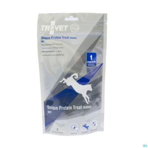 Packshot Trovet Ucb Uniq. Prot. Treat Rabbit Hond 125g Vmd
