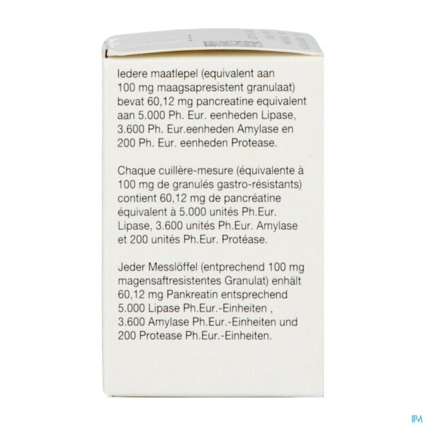 Packshot Creon 5000 Maagsapresist Granulaat Fl 20g