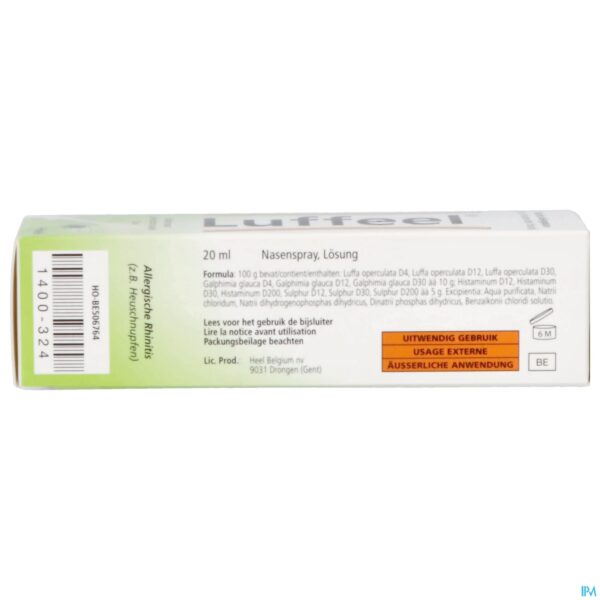 Packshot Luffeel Neusspray 20ml Heel