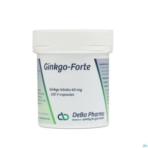 Packshot Ginkgo Forte Caps 120x60mg Deba