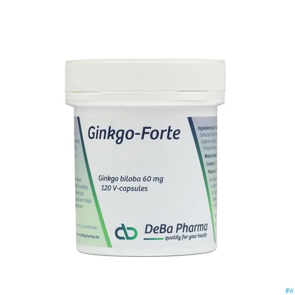Packshot Ginkgo Forte Caps 120x60mg Deba