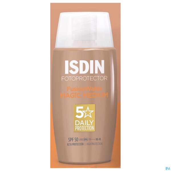 Packshot Isdin Fotoprotector Fusion Water Medium Ip50 50ml
