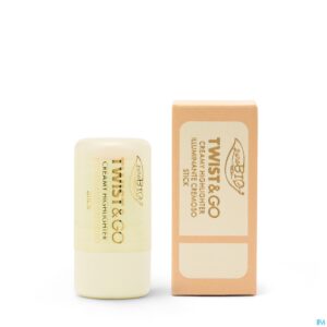 Productshot Purobio Twist&go Creamy Highligher 01 Zacht Parel. 5g Bio