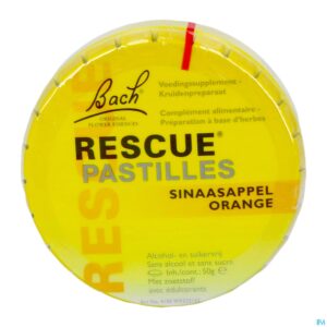 Packshot Bach Rescue Pastilles Sinaas Suikervrij 50g