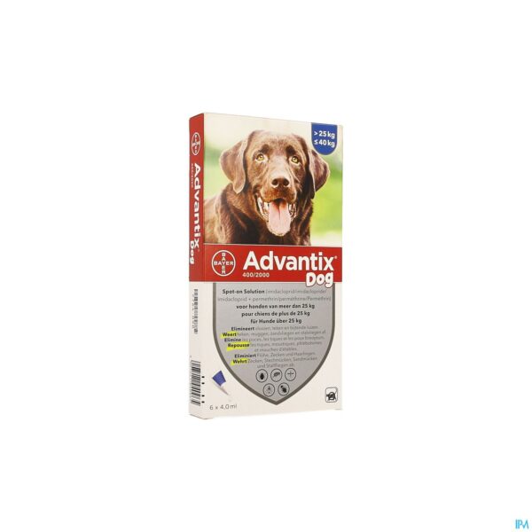 Packshot Advantix 400/2000 Honden 25