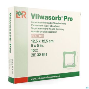 Packshot Vliwasorb Pro Verband 12,5x12,5cm 10 32641