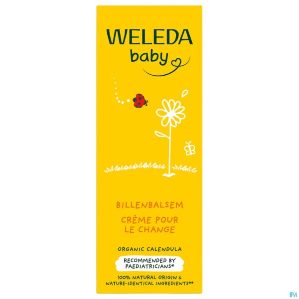 Packshot Weleda Baby Billenbalsem Calendula Tube 75ml