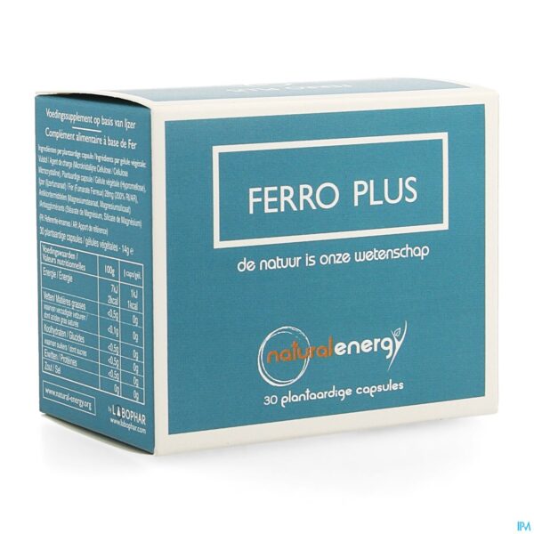 Packshot Natural Energy Ferro Plus Caps 30