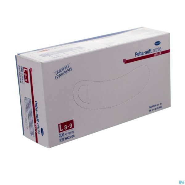 Packshot Peha-soft Nitrile Wit l 200 P/s