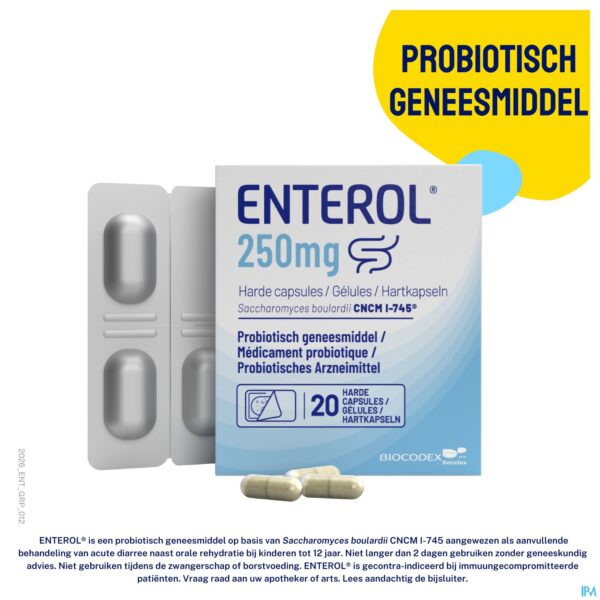 Lifestyle_image Enterol 250mg Caps Harde Dur S/blister 20x250mg