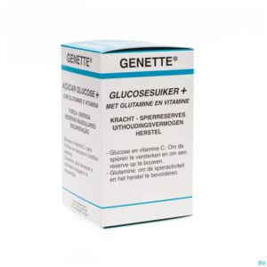 Packshot Genette Glucose Suiker + Glutamine + Vit.pdr 380g