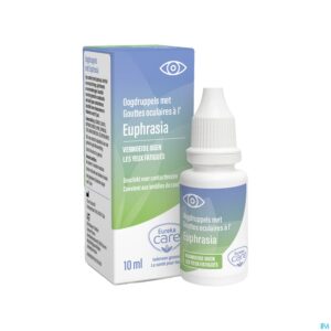 Productshot Eureka Care Oogdrup. Vermoeide Ogen Euphrasia 10ml