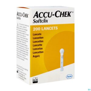 Packshot Accu Chek Softclix Lancet 200 3307484001