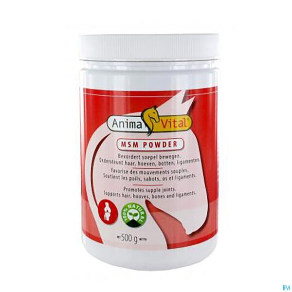 Packshot Animavital Msm Pdr 500g Packshot Animavital Msm Pdr 500g