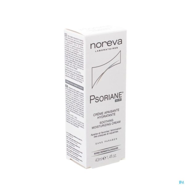 Packshot Psoriane Creme Rustgevend Hydraterend Tube 40ml Packshot Psoriane Creme Rustgevend Hydraterend Tube 40ml