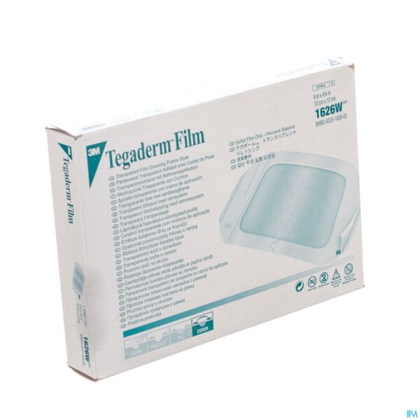 Packshot Tegaderm 3m Film Dressing Transp 10x12cm 5 1626p
