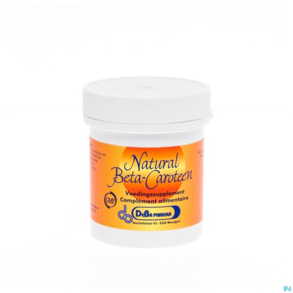 Packshot Beta Carotene Caps 120 Deba