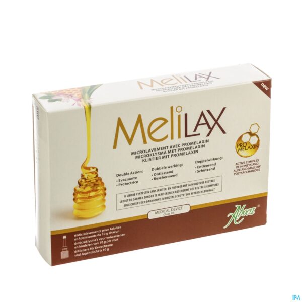 Packshot Melilax Microklysma 6x10g Aboca
