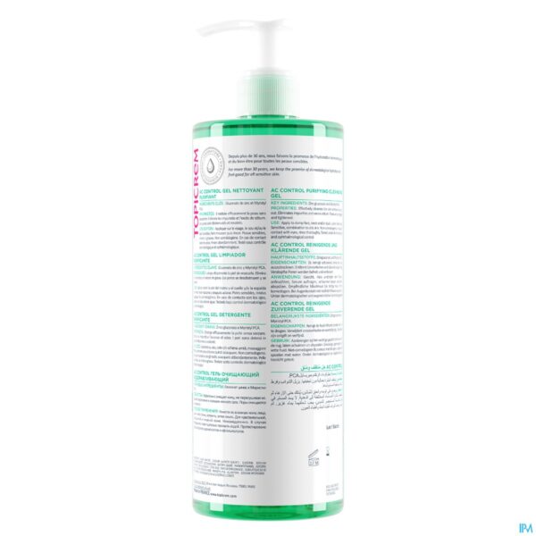 Packshot Topicrem Ac Zuiverende Reinigingsgel Tube 400ml