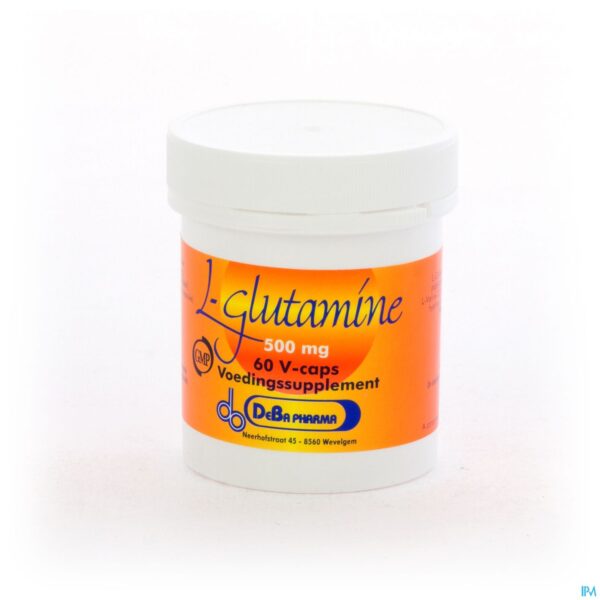 Packshot l-glutamine Caps 60x500mg Deba