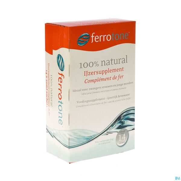 Packshot Ferrotone Zakje 14x20ml