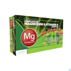 Packshot Magnesium & Vit B Complex Caps 60 Credophar