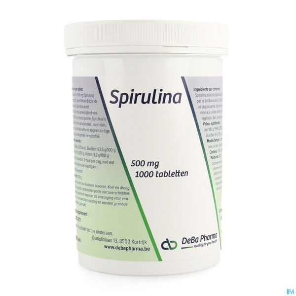 Packshot Spirulina Comp 1000x500mg Deba